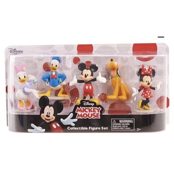 Disney Mickey Mouse Collectible Figure Set-5 Piece set for Ages 3+ - Picture 3 of 3